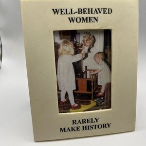 Well-Behaved Women Photo Frame with Vintage Photo